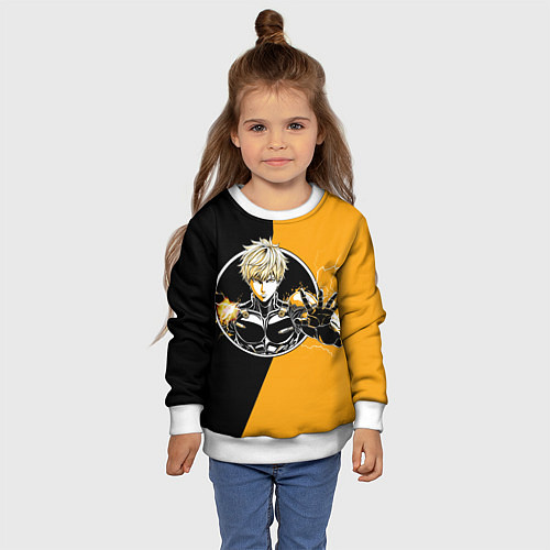 Детский свитшот Генос целится / 3D-Белый – фото 4