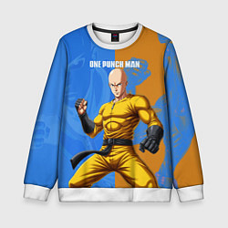 Свитшот детский Саитама и Генос, цвет: 3D-белый