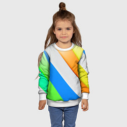 Свитшот детский Striped, цвет: 3D-белый — фото 2