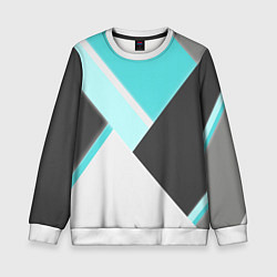 Свитшот детский Color black blue, цвет: 3D-белый