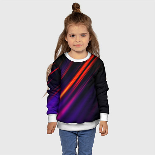 Детский свитшот Multicolored / 3D-Белый – фото 4