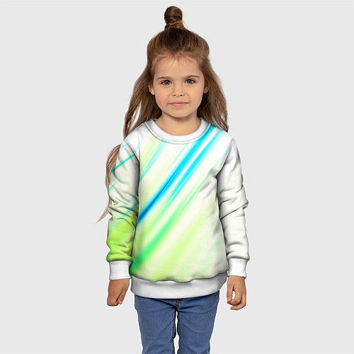 Детский свитшот Multicolored / 3D-Белый – фото 4