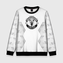 Детский свитшот Manchester United white poly
