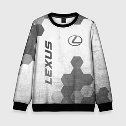 Свитшот детский Lexus - white gradient вертикально, цвет: 3D-черный