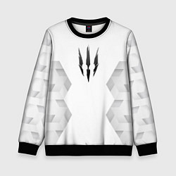 Детский свитшот The Witcher white poly