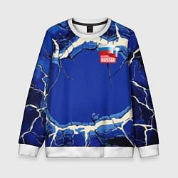 Детский свитшот Russia blue abstract