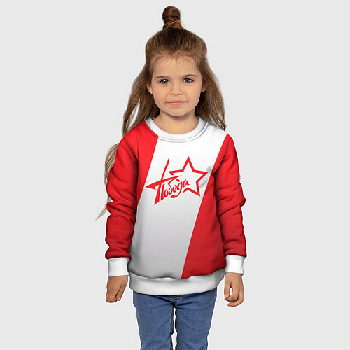 Детский свитшот Победа 9 мая звезда / 3D-Белый – фото 4