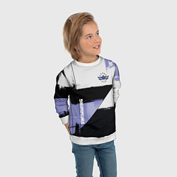 Свитшот детский Плавание спортивное, цвет: 3D-белый — фото 2