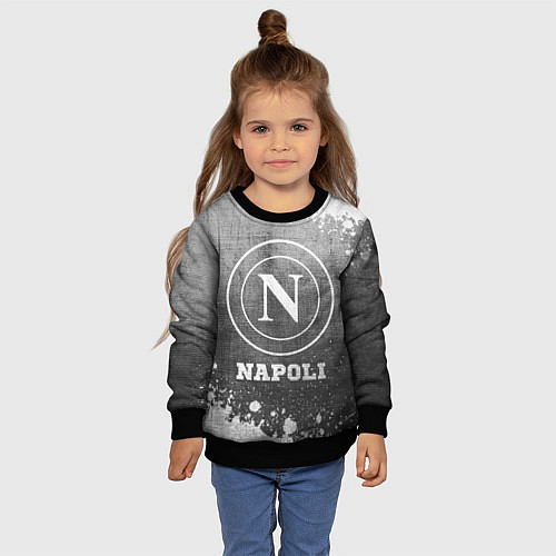 Детский свитшот Napoli - grey gradient / 3D-Черный – фото 4
