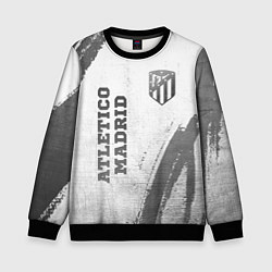 Детский свитшот Atletico Madrid - white gradient вертикально