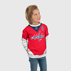 Свитшот детский Washington Capitals - Ovechkin, цвет: 3D-белый — фото 2