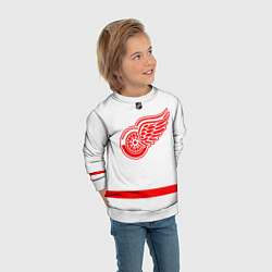 Свитшот детский Detroit Red Wings white, цвет: 3D-белый — фото 2