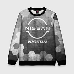 Детский свитшот Nissan - grey gradient