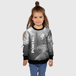 Свитшот детский Portal - grey gradient вертикально, цвет: 3D-черный — фото 2