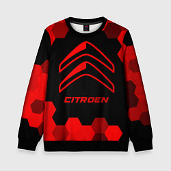 Детский свитшот Citroen - red gradient