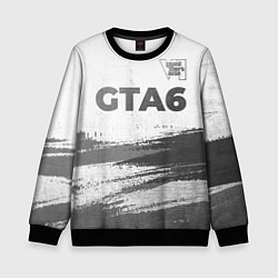 Детский свитшот GTA6 - white gradient посередине