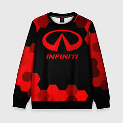 Детский свитшот Infiniti - red gradient