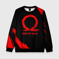 Детский свитшот God of War - red gradient