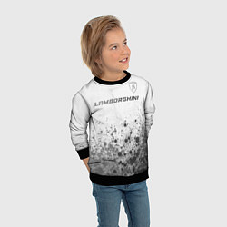 Свитшот детский Lamborghini - white gradient посередине, цвет: 3D-черный — фото 2