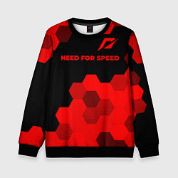 Детский свитшот Need for Speed - red gradient посередине