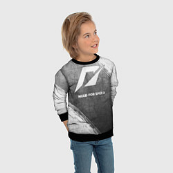 Свитшот детский Need for Speed - grey gradient, цвет: 3D-черный — фото 2
