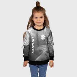 Свитшот детский Suzuki - grey gradient вертикально, цвет: 3D-черный — фото 2