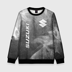 Детский свитшот Suzuki - grey gradient вертикально