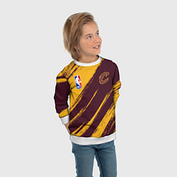 Свитшот детский Кливленд Кавальерс - команда НБА, цвет: 3D-белый — фото 2