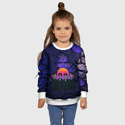 Свитшот детский Astro retro style, цвет: 3D-белый — фото 2