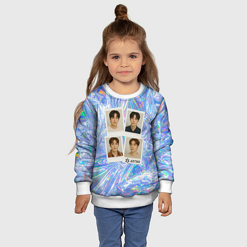 Детский свитшот Astro четыре фото / 3D-Белый – фото 4