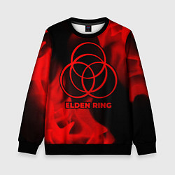 Детский свитшот Elden Ring - red gradient