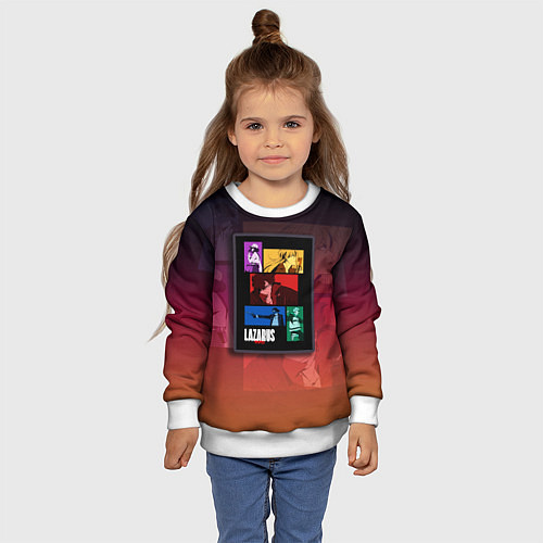 Детский свитшот Lazarus Art / 3D-Белый – фото 4