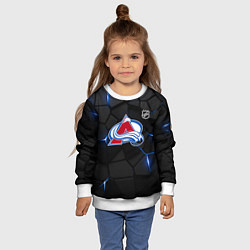 Свитшот детский Колорадо Эвеланш - плиты с подсветкой, цвет: 3D-белый — фото 2