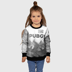 Свитшот детский PUBG - white gradient посередине, цвет: 3D-черный — фото 2