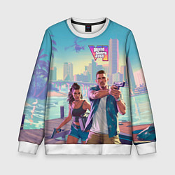 Детский свитшот Лусия Каминос и Джейсон Дюваль из Gta 6