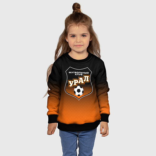 Детский свитшот ФК Урал - градиент / 3D-Черный – фото 4