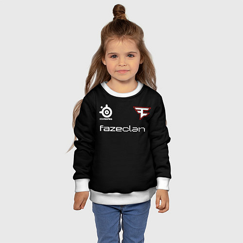 Детский свитшот FaZe Clan - Elige 31 / 3D-Белый – фото 4