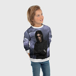 Свитшот детский Bones в образе психа, цвет: 3D-белый — фото 2