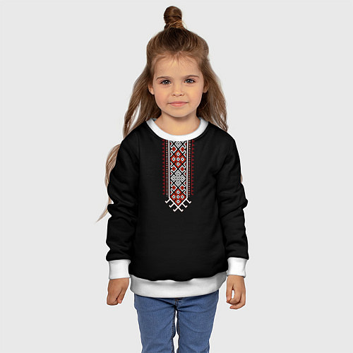 Детский свитшот Славянские традиции и символы / 3D-Белый – фото 4