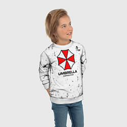 Свитшот детский Umbrella - white dirt, цвет: 3D-белый — фото 2