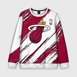 Детский свитшот Майами Хит - линии с потертостями