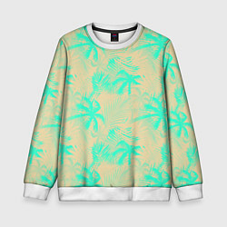 Детский свитшот Palm light blue