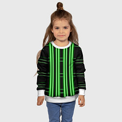 Свитшот детский Neon green, цвет: 3D-белый — фото 2