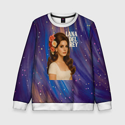 Детский свитшот Lana Del Rey с цветами в волосах