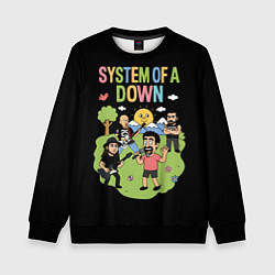 Детский свитшот System of a Down мультяшный