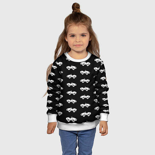 Детский свитшот Автомобили / 3D-Белый – фото 4