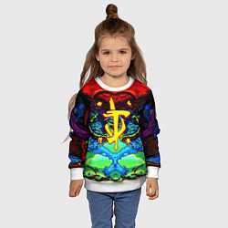 Свитшот детский Doom hyper monster, цвет: 3D-белый — фото 2