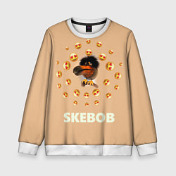 Детский свитшот Мем скебоб и смайлики