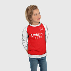 Свитшот детский Арсенал Лондон домашняя форма 2025 2026, цвет: 3D-белый — фото 2