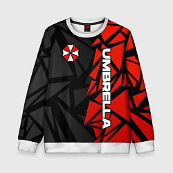 Детский свитшот Umbrella corp - красные фрагменты
